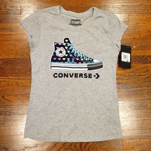 Converse Girls Graphic Tee Size 10/12